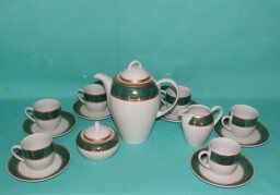 Porcelánová kávová souprava ANIČKA vyrobená z kvalitního Karlovarského porcelánu.